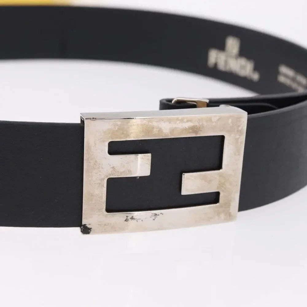 Fendi Leather Belt Black